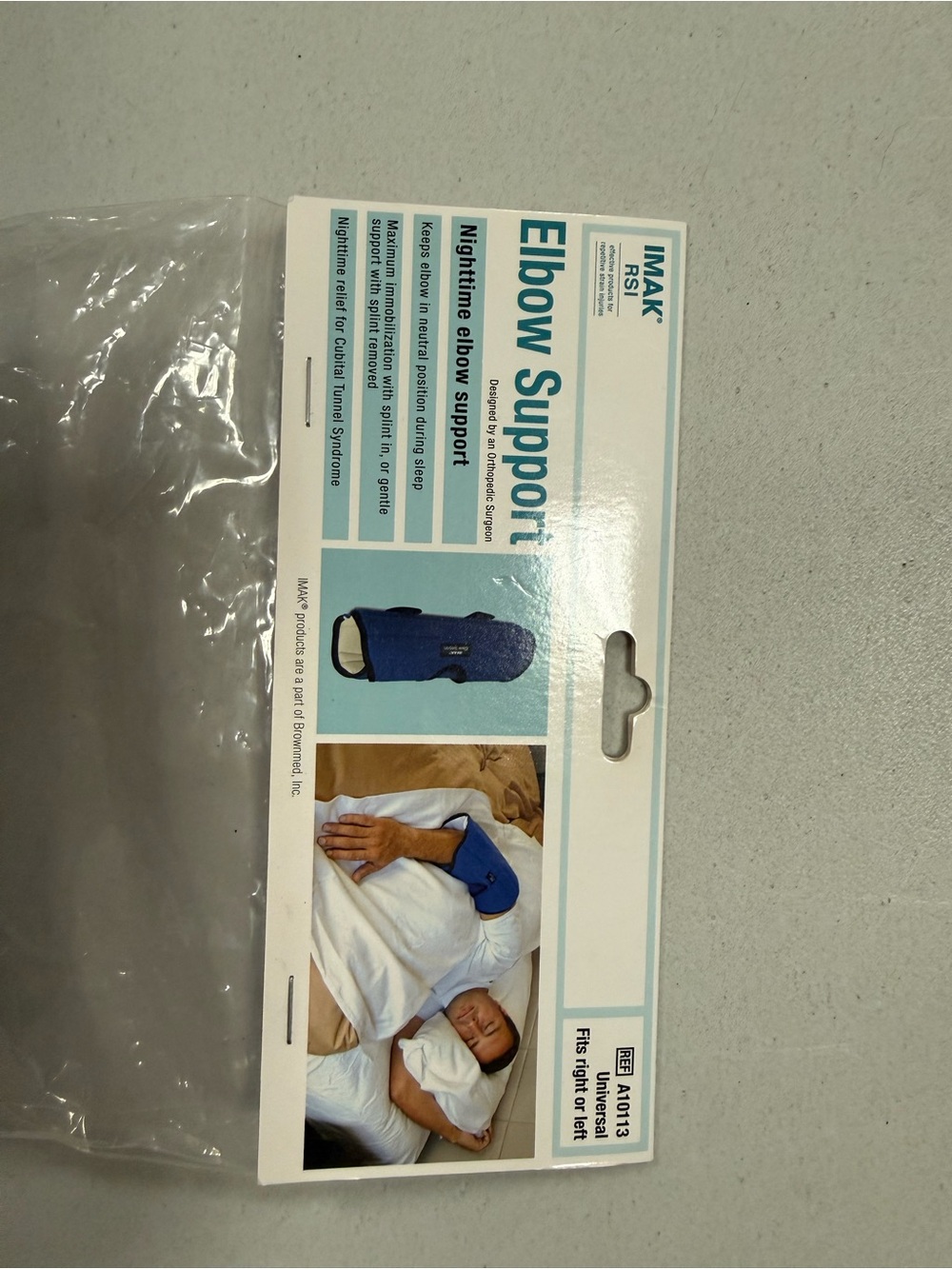 IMAK Elbow Support Brace in Blue with Black Trim - Picture 2 of 4